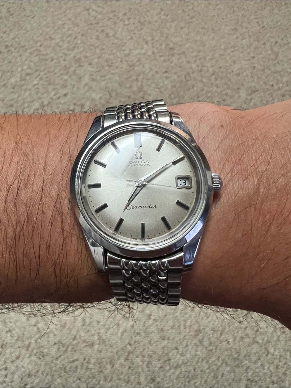 Vintage 1960 Omega Seamaster Automatic Cal 565 Watch 1036 Beads of Rice 166.010 - Picture 10 of 11